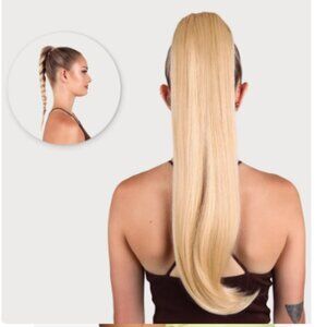 INH Hair Brit Ponytail Extension- Ash Blond